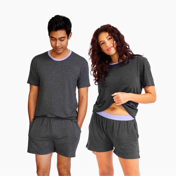 Jambys gray and lavender shorts - Picture 1 of 4